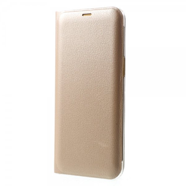 Samsung Galaxy S8 Etui Kortficka PU-læder Slim Guld