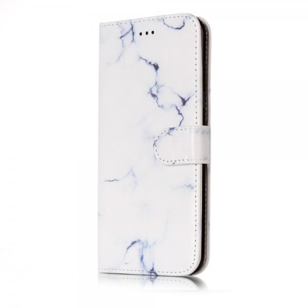 Samsung Galaxy S8 Plånboksetui Motiv Hvid Marmor