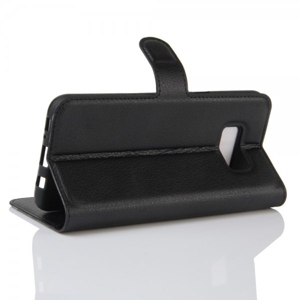 Samsung Galaxy S8 Etui Litchi Sort