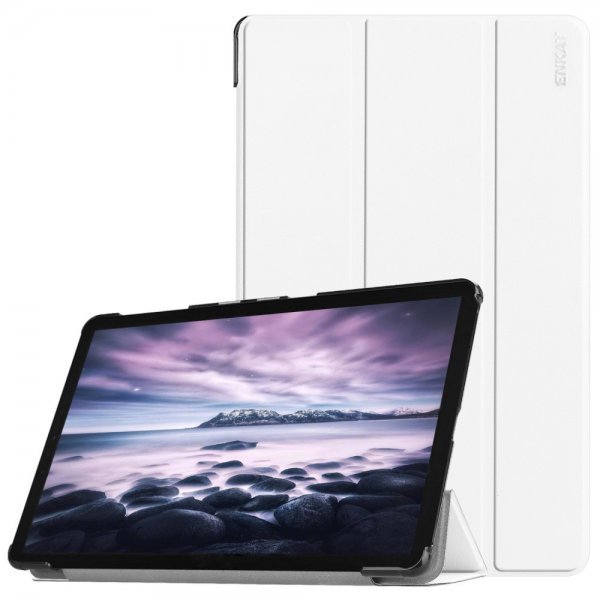 Samsung Galaxy Tab A 10.5 2018 T590 T595 Vikbart Etui Stativfunktion Hvid