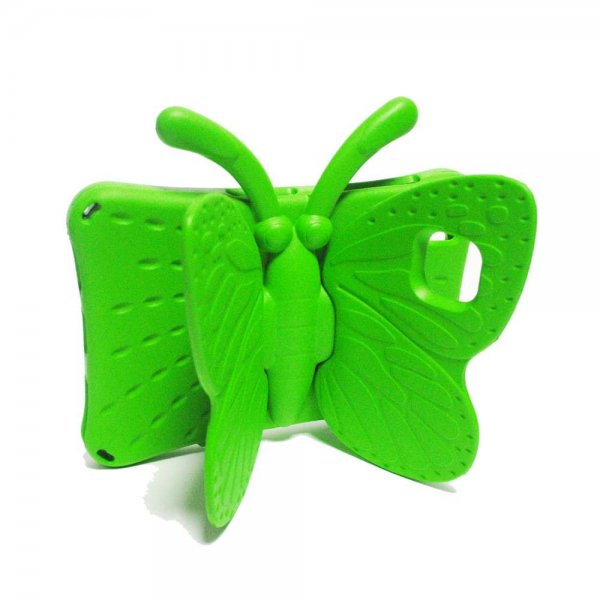 Samsung Galaxy Tab A7 Cover til Børn Sommerfugl Grøn
