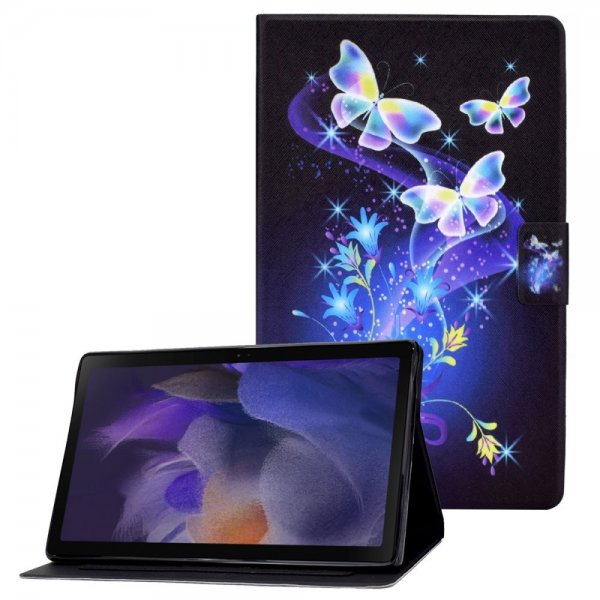 Samsung Galaxy Tab A8 10.5 X200 X205 Etui Motiv Sommerfugle Og Blomster