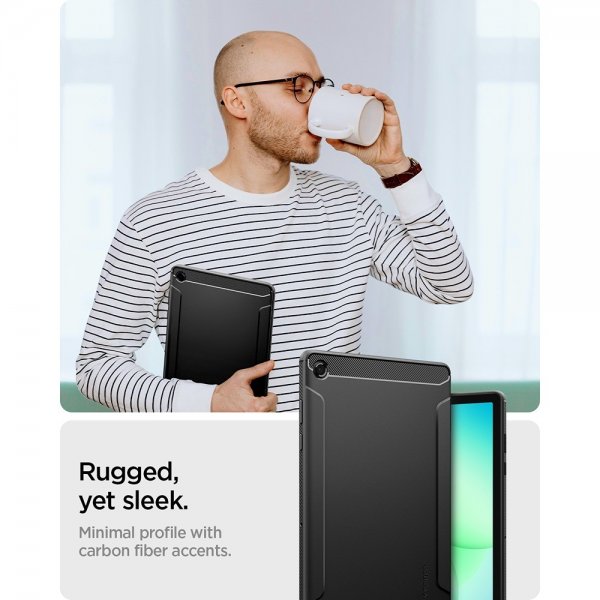 Samsung Galaxy Tab A9 Plus/Galaxy Tab A11 Plus Cover Rugged Armor Matte Black