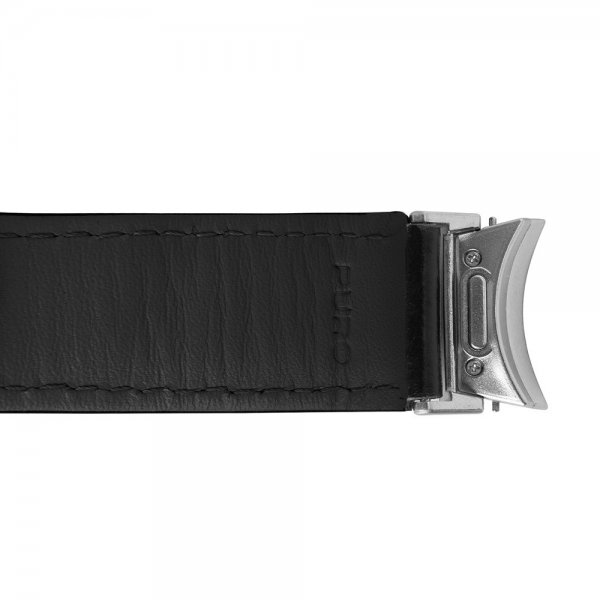 Samsung Galaxy Watch 20mm Armbånd Leather Band Sort