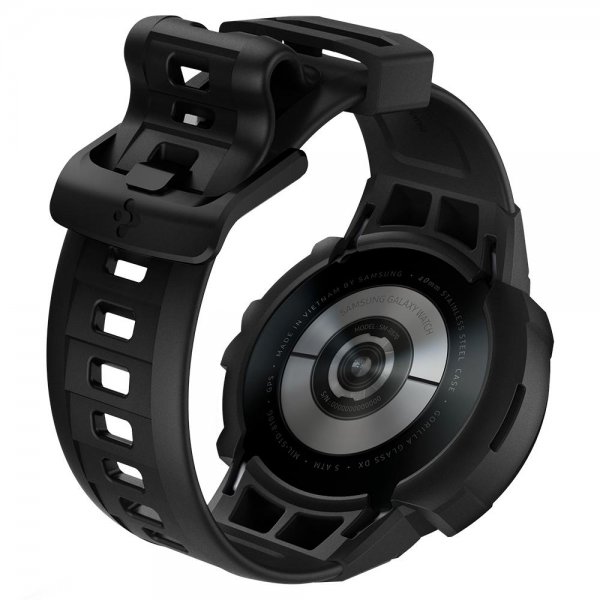 Samsung Galaxy Watch 4/5 40mm Cover med Armbånd Rugged Armor Pro Charcoal Gray