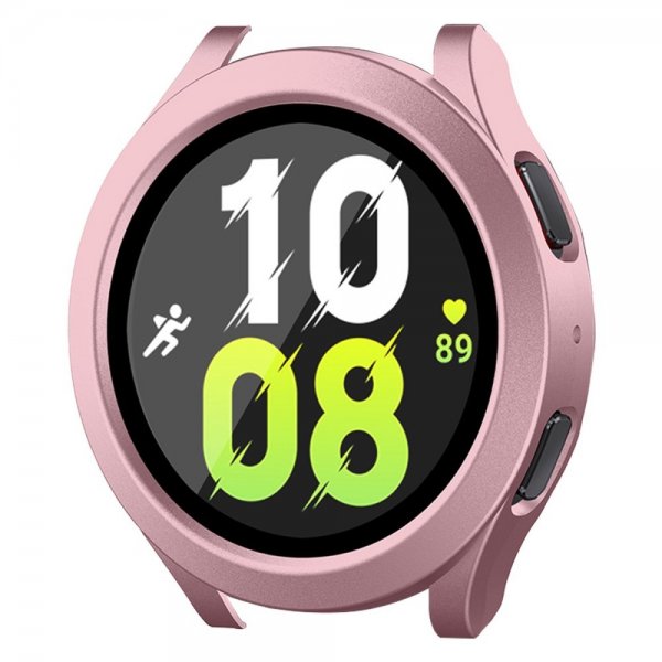 Samsung Galaxy Watch 4/5 44mm Cover Indbygget skærmbeskytter Lyserød