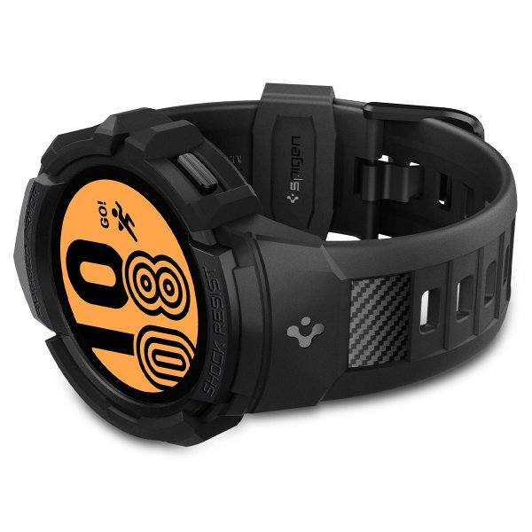 Samsung Galaxy Watch 4/5 44mm Cover Armbånd Rugged Armor Pro Sort