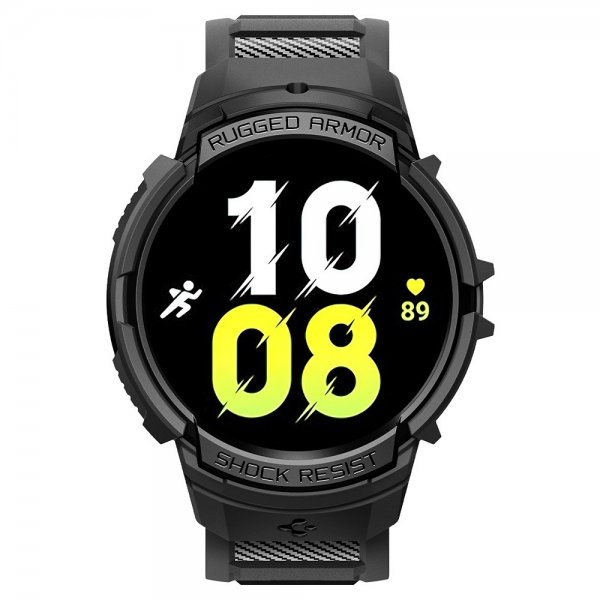 Samsung Galaxy Watch 6 40mm Cover Armbånd Rugged Armor Pro Sort