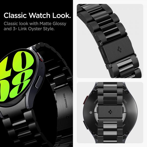 Samsung Galaxy Watch 6 44mm Armbånd Modern Fit 316L Sort