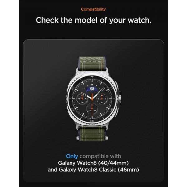 Samsung Galaxy Watch 8 40/44mm/Classic 46mm Armbånd WBF0 Grøn
