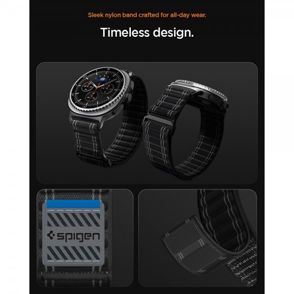 Samsung Galaxy Watch 8 40/44mm/Classic 46mm Armbånd WBF0 Sort