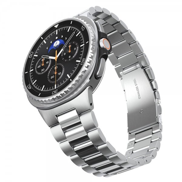 Samsung Galaxy Watch 8 40/44mm/Classic 46mm Armbånd Modern Fit Sølv