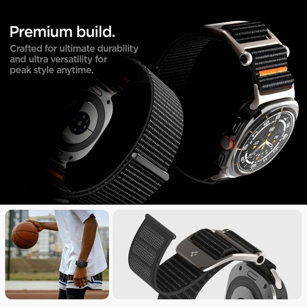 Samsung Galaxy Watch Ultra Armbånd DuraPro Flex Sort