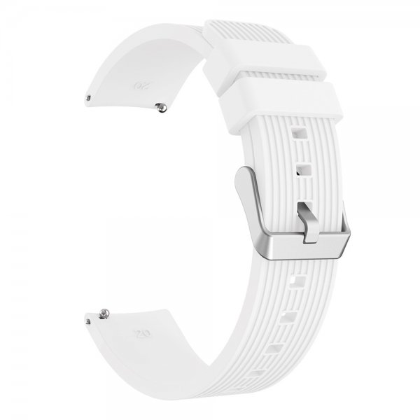 Samsung Galaxy Watch3 41mm Armbånd Pinstripe Hvid