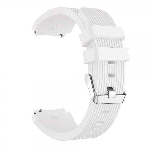Samsung Galaxy Watch3 45mm Armbånd Pinstripe Hvid