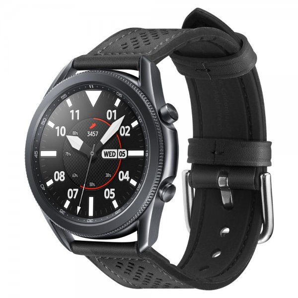 Samsung Galaxy Watch3 45mm/Galaxy Watch3 46mm Armbånd 22mm Retro Fit Sort