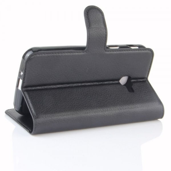 Samsung Galaxy Xcover 4/4S Etui Litchi Sort