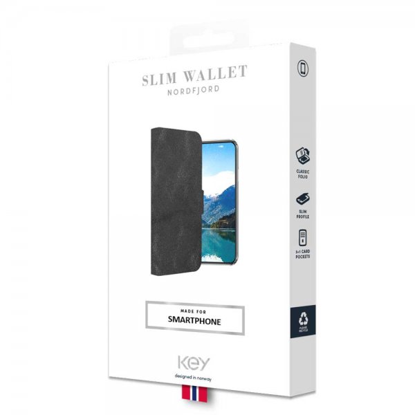 Samsung Galaxy XCover Pro Etui Slim Wallet Nordfjord Sort