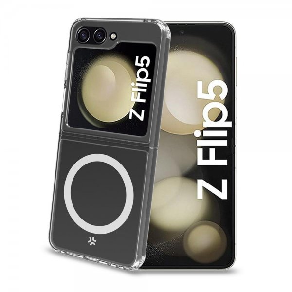 Samsung Galaxy Z Flip 5 Cover GELSKINMAG MagSafe Transparent
