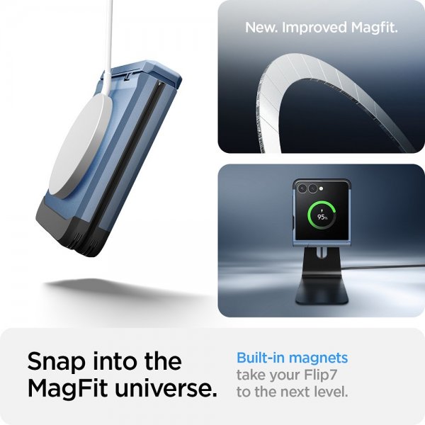 Samsung Galaxy Z Flip 7 Cover Tough Armor Pro MagFit Sierra Blue