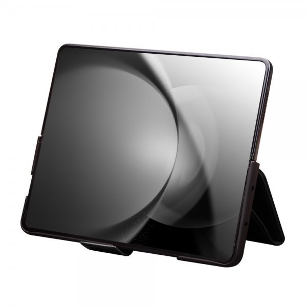 Samsung Galaxy Z Fold 6 Etui Ægte Læder Sort