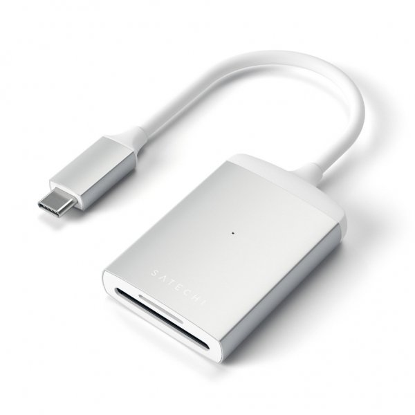 USB-C UHS-II Hukommelseskortläsare Sølv