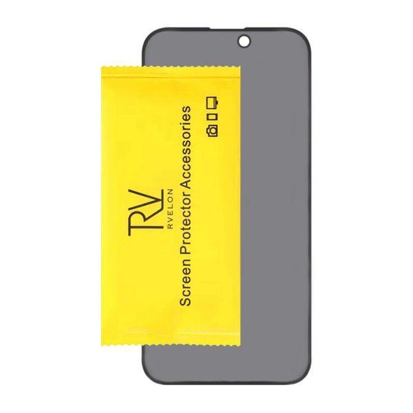 iPhone 15/iPhone 16 Skærmbeskytter Hærdet Glas 3D Privacy