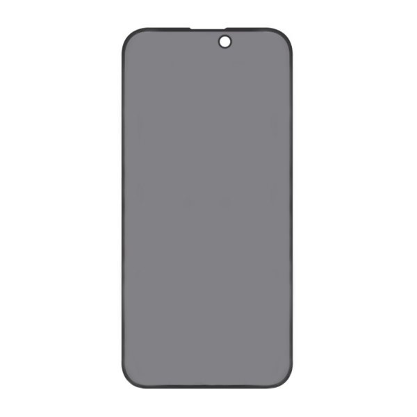 iPhone 15/iPhone 16 Skærmbeskytter Hærdet Glas 3D Privacy