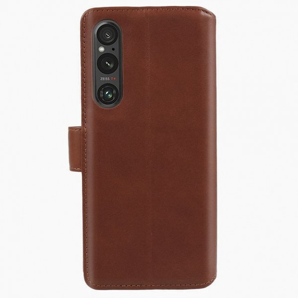 Sony Xperia 1 V Etui Essential Leather Maple Brown