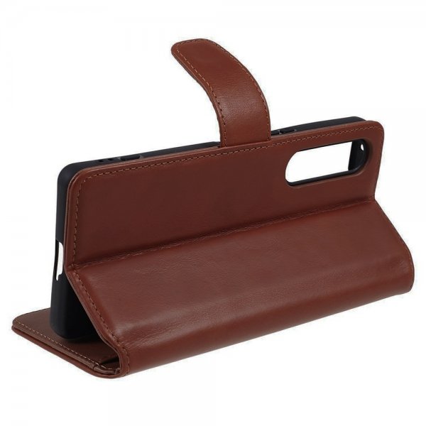 Sony Xperia 1 V Etui Essential Leather Maple Brown