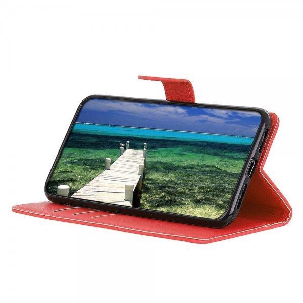 Sony Xperia 1 V Etui Litchi Rød