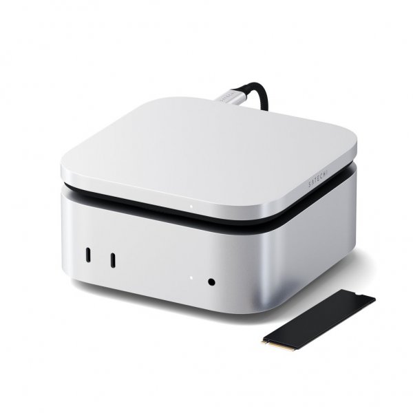 USB4 Slim NVMe SSD-kabinet Sølv