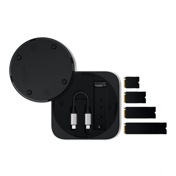 USB4 Slim NVMe SSD-kabinet Sølv