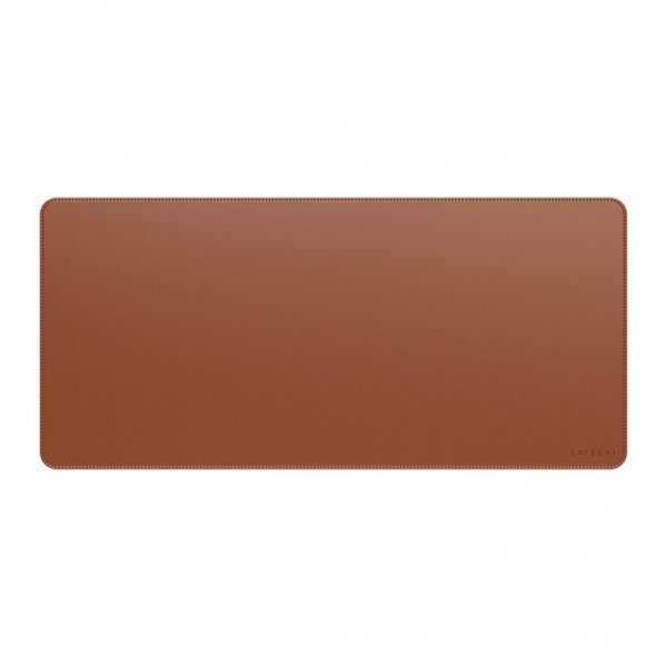 Vegan-Leather Premium Desk Mat Brun