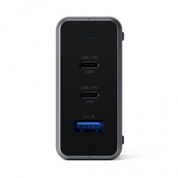 100W GaN PD-reseOplader med dubbla USB-C och USB-A-uttag