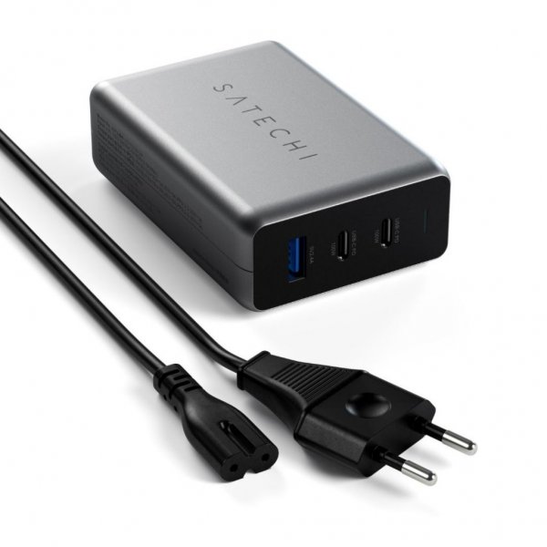 100W GaN PD-reseOplader med dubbla USB-C och USB-A-uttag