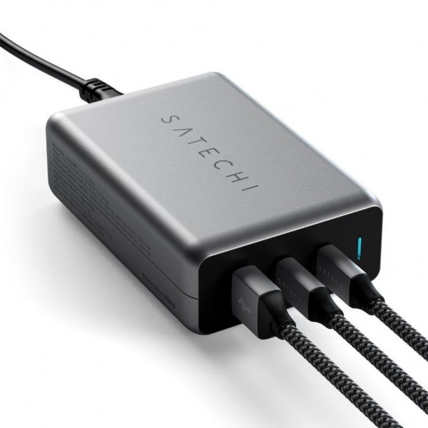 100W GaN PD-reseOplader med dubbla USB-C och USB-A-uttag