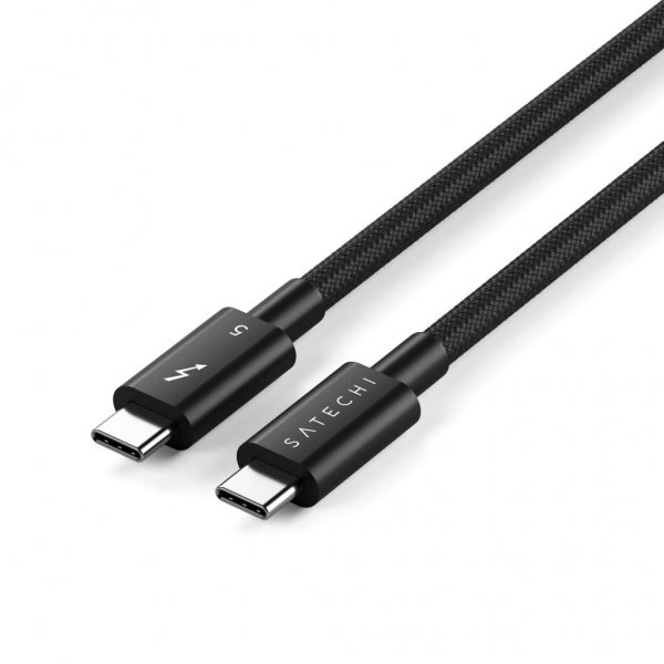 Thunderbolt 5 Pro-kabel 1 m sort