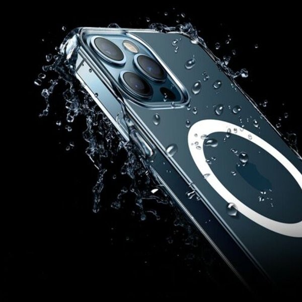 iPhone 13 Pro Max Cover TPU MagSafe Stødabsorberende Transparent