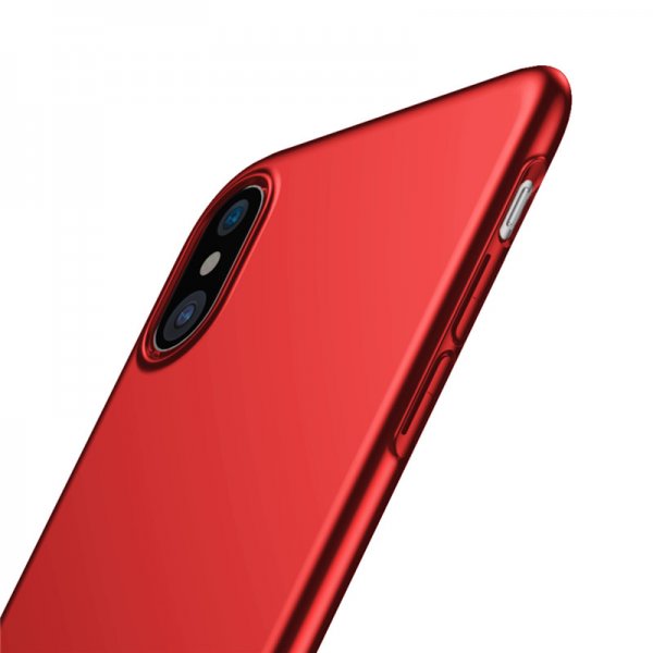 iPhone X/Xs Cover Thin Case Rød