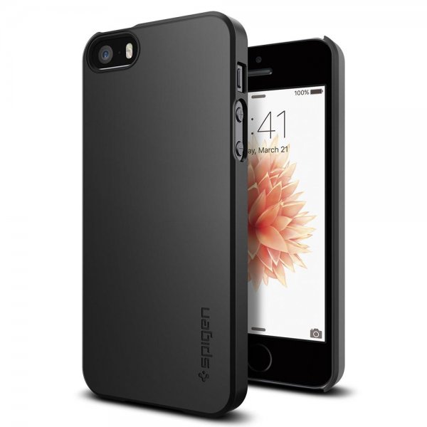 Thin Fit Cover till iPhone 5 / 5S / SE 2016 Black