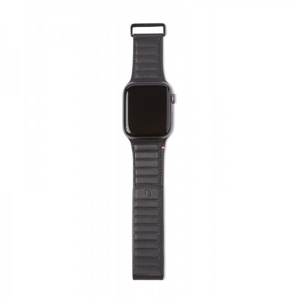 Leather Magnetic Traction Strap Apple Watch 44/45/46mm/Apple Watch Ultra Black