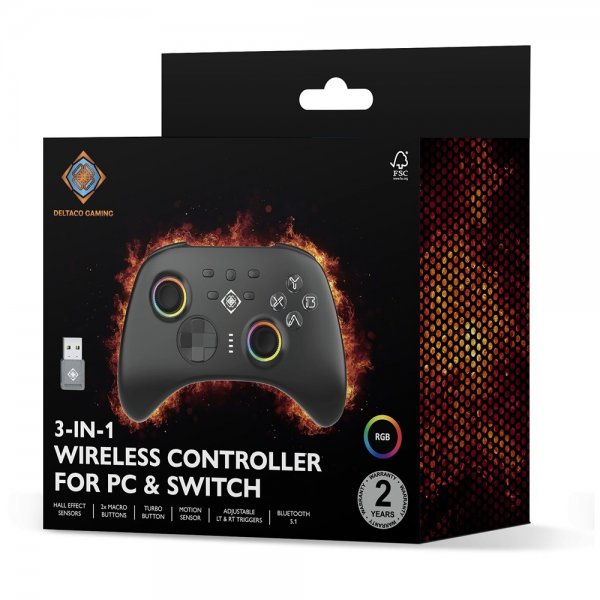 Trådløs controller 3-i-1