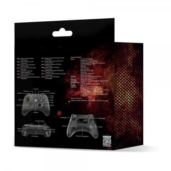 Trådløs controller 3-i-1