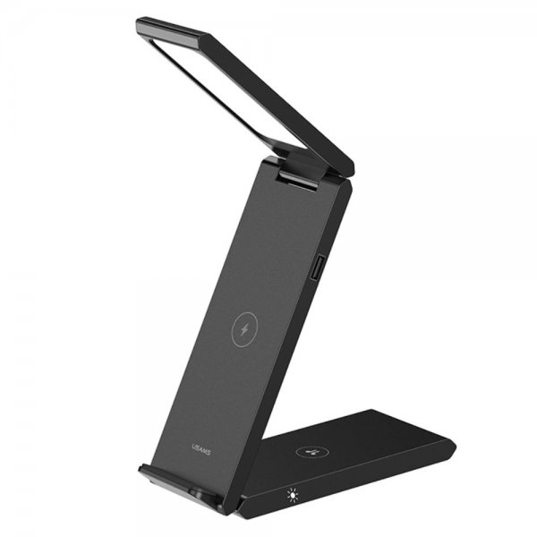 Trådlös Laddare US-CD181 3-i-1 med Lampa 15W
