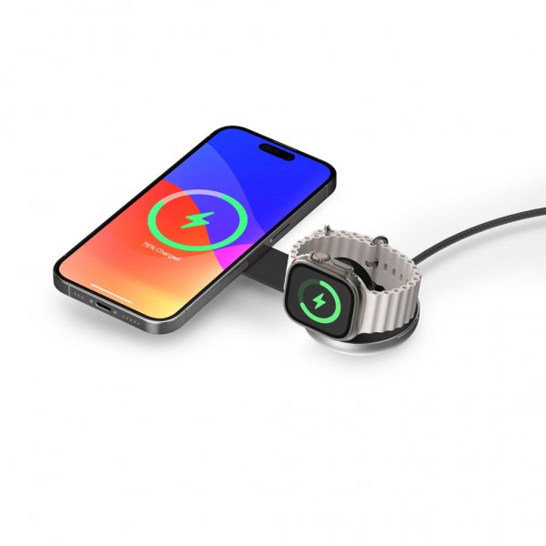 Trådløs oplader ButterFly 2-in-1 MagSafe Charger