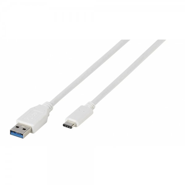 Type C till USB 3.1 Kabel 1 Meter Hvid