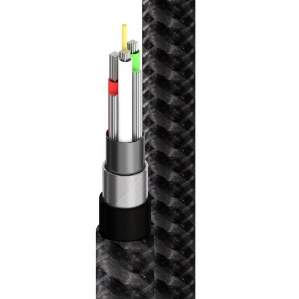 Ultra USB-A till USB-C Kabel 3A/480Mbps 30 cm Rymdgrå