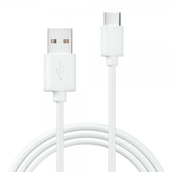 USB-A til USB-C Kabel Basic 60W 2m Hvid