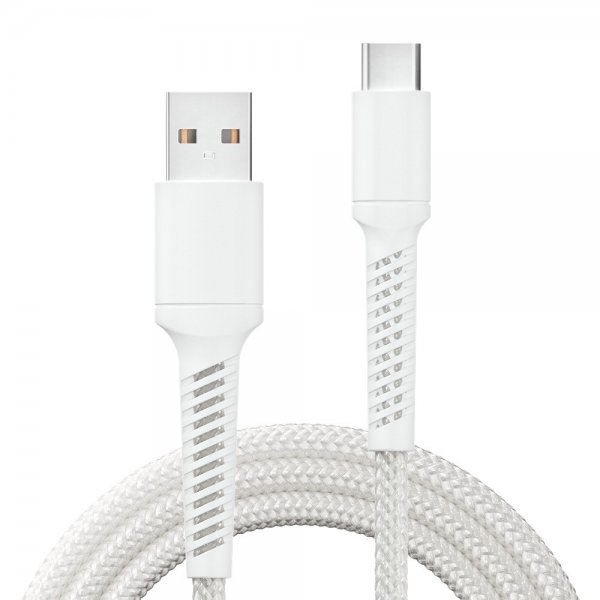 USB-A til USB-C Kabel Longlife 60W 0.5m Hvid